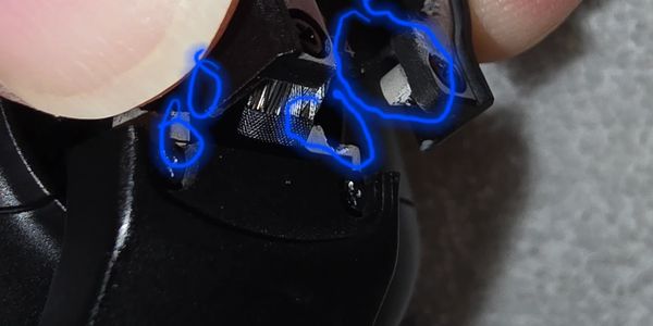 Mavic 3 pro broken points shown in detail for customer diagnostic.