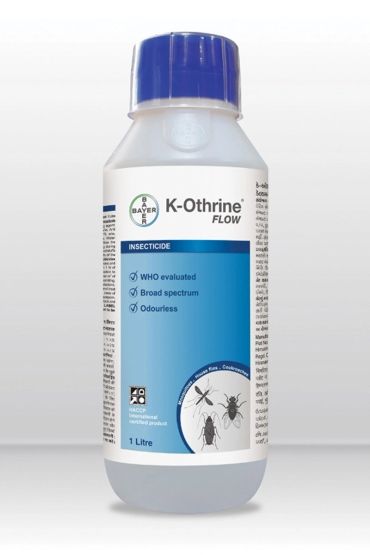 K-Othrine insecticide bottle by Bayer.