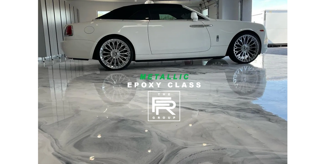 Private Consultant Work - The FloorRescue Group in Arizona on this custom white metallic garage poly
