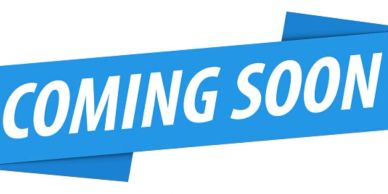 Blue banner with white text saying 'COMING SOON'.