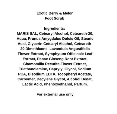 Ingredients for foot scrub 