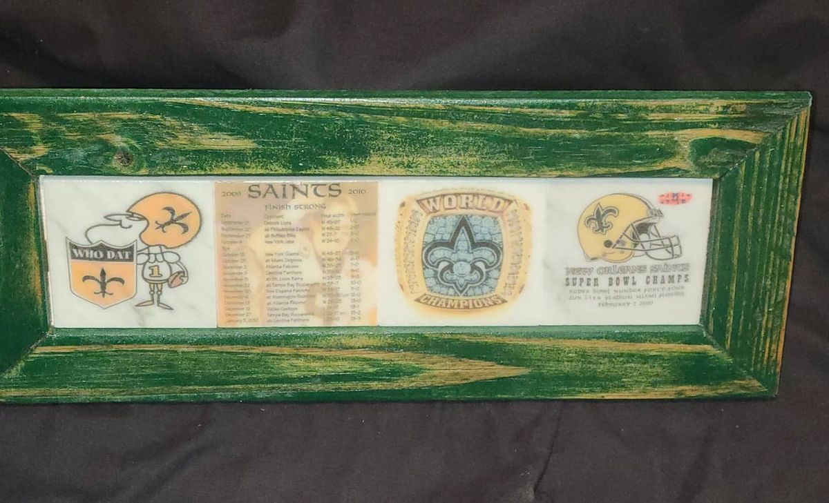 Lids New Orleans Saints Super Bowl Ticket Collection Wall Frame