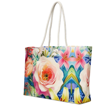 Oversized Weekender Bag - Bold Floral Print