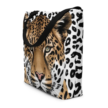 Leopard print tote