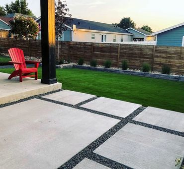 Patio and Turf