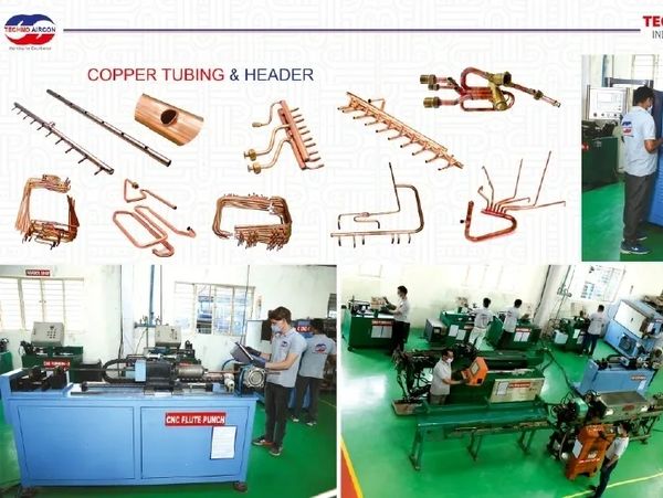 Manufacturing of Copper tubing, copper fittings, Copper Header & Capillary tubes with a fully automa