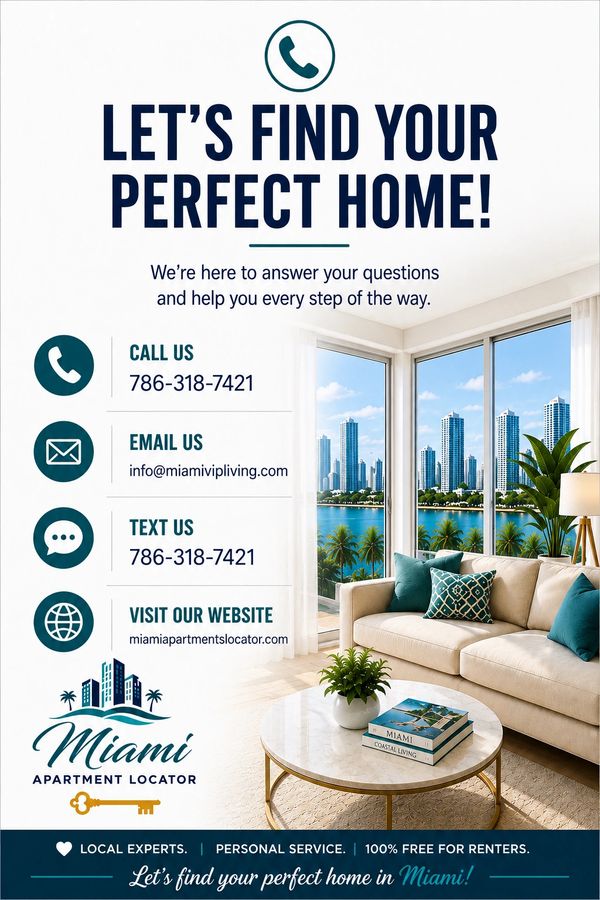 Miami Apartment Locator offers personal service to find your perfect home.