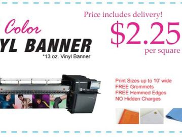 PrintOnTees by SCOPEINC custom vinyl banners.