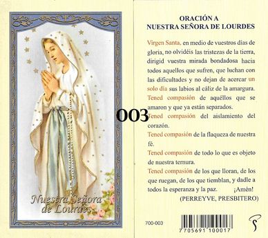 Virgen de Lourdes