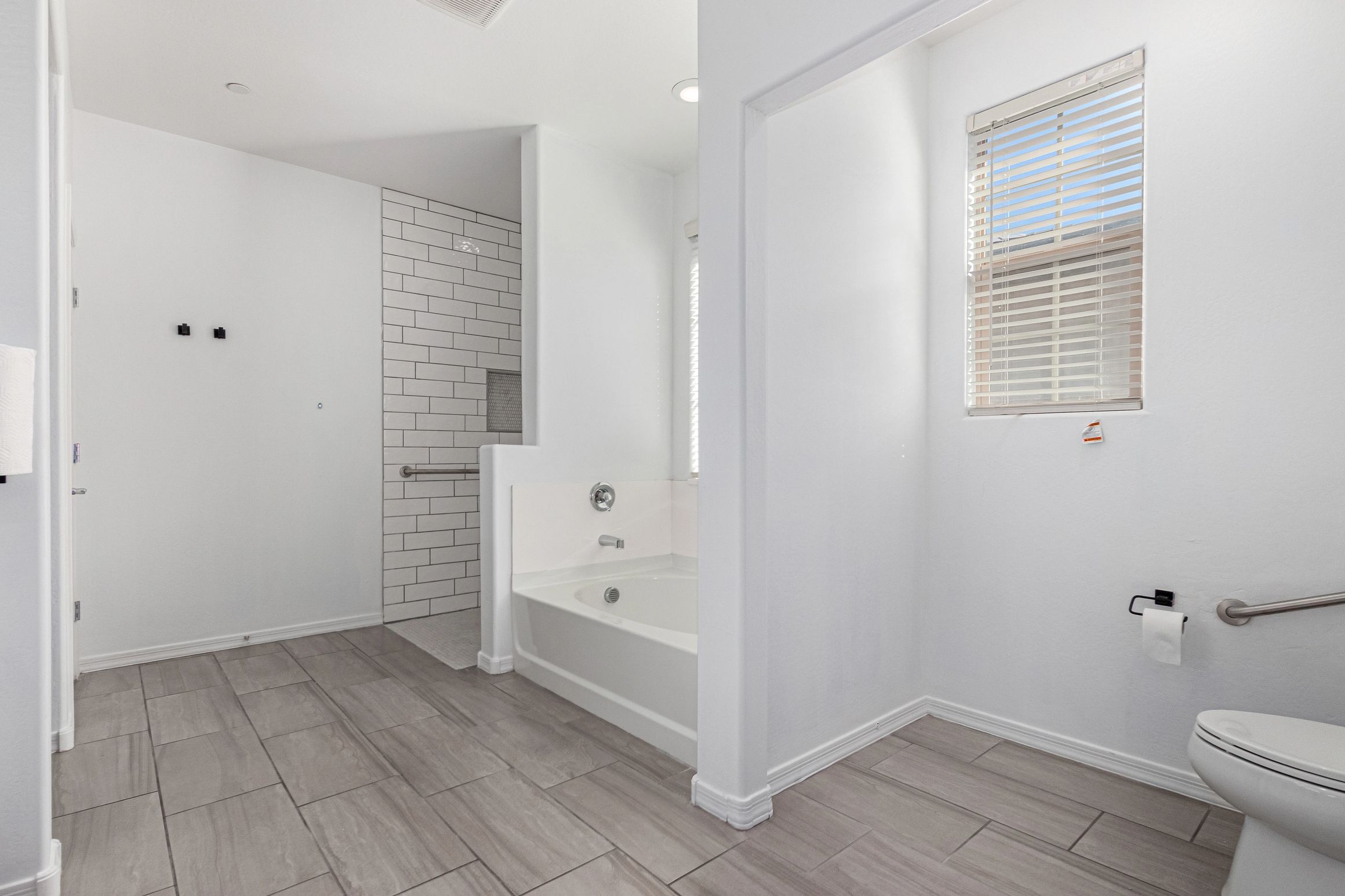 Bathroom shown at Vista Diamante Assisted Living.