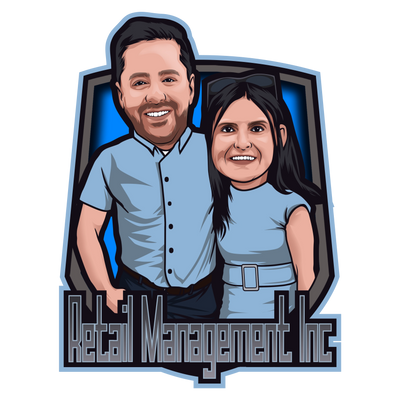 Cartoon picture of Steve Morris, President & CEO and Stephanie Pappas, President & CFO