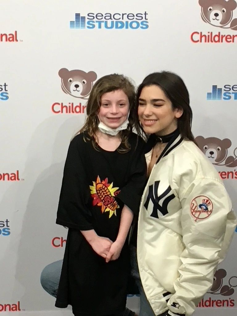 When Lyla was in the hospital at Children's National, she got to meet Dua Lipa before she got famous