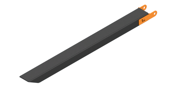 Pin on fork extensions fully boxed in , powder coated, safety pins from 60" to 144"