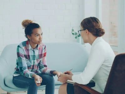 Woman doing in-person counselling in Port Hope