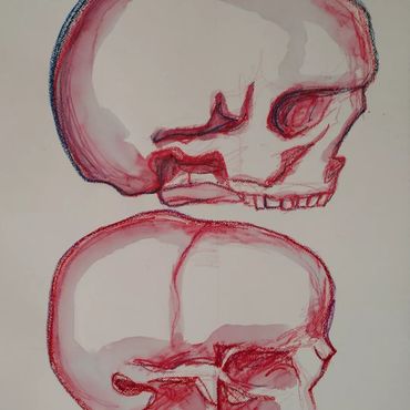 Da Vinci Series. Watercoloir and color pencil on paper. 15 pieces. 