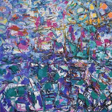 Reminiscences of Cape Code. Oil on canvas, 60 x 60 inches. (not available.)