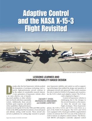 Adaptive Control and the NASA X-15-3 Flight Revisited