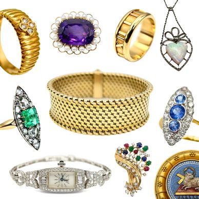 jewellery auction logo featuring vintage jewellery and antique jewellery including pieces by Tiffanyc