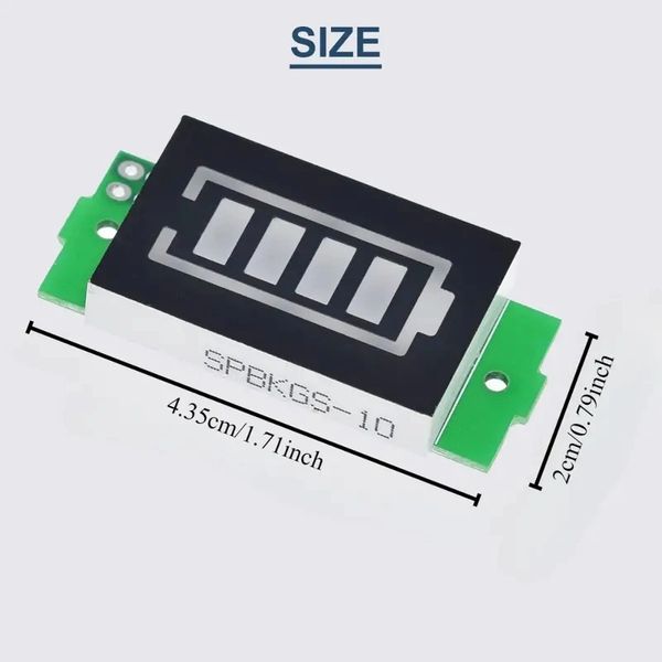 Single 3.7V Lithium Battery Capacity Indicator Module