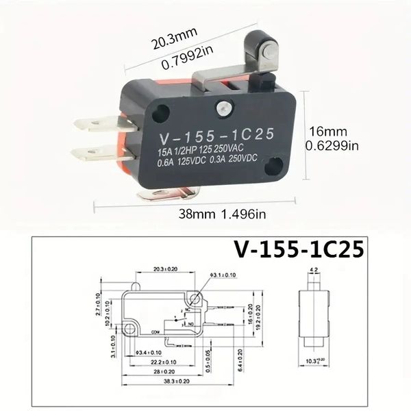 V-155-1c25 Micro Limit Switch