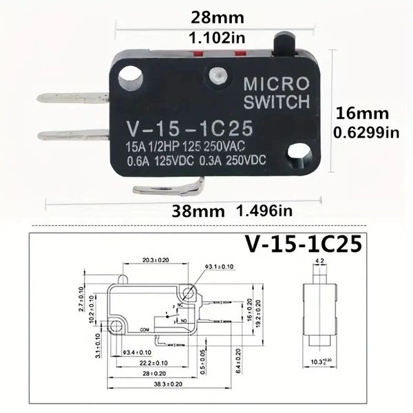 v-15-1c25 Micro Limit Switch