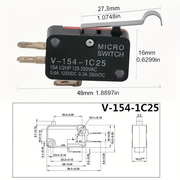 V-154-1c25 Micro Limit Switch