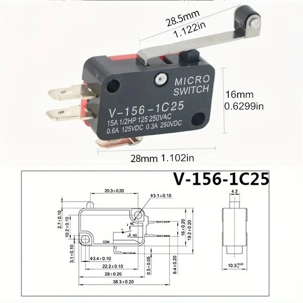 V-156-1c25 Micro Limit Switch