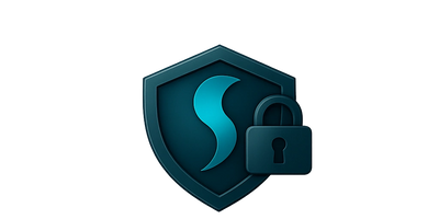 A shield with a lock symbol representing security or protection.
