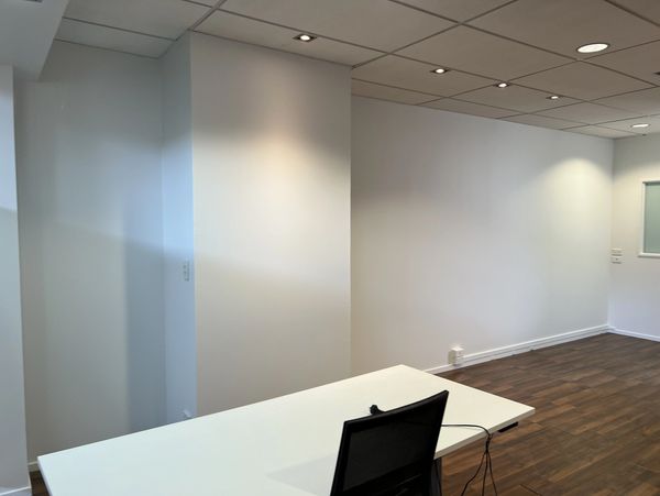 Freshly painted commercial office. 