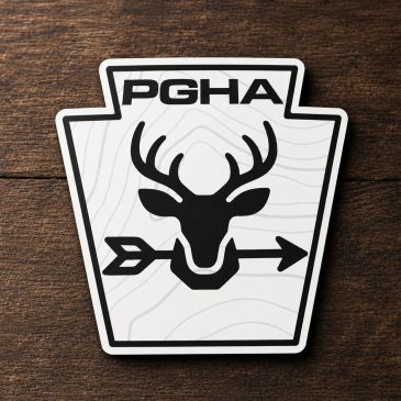 Logo of PGHA with a deer and arrow design.