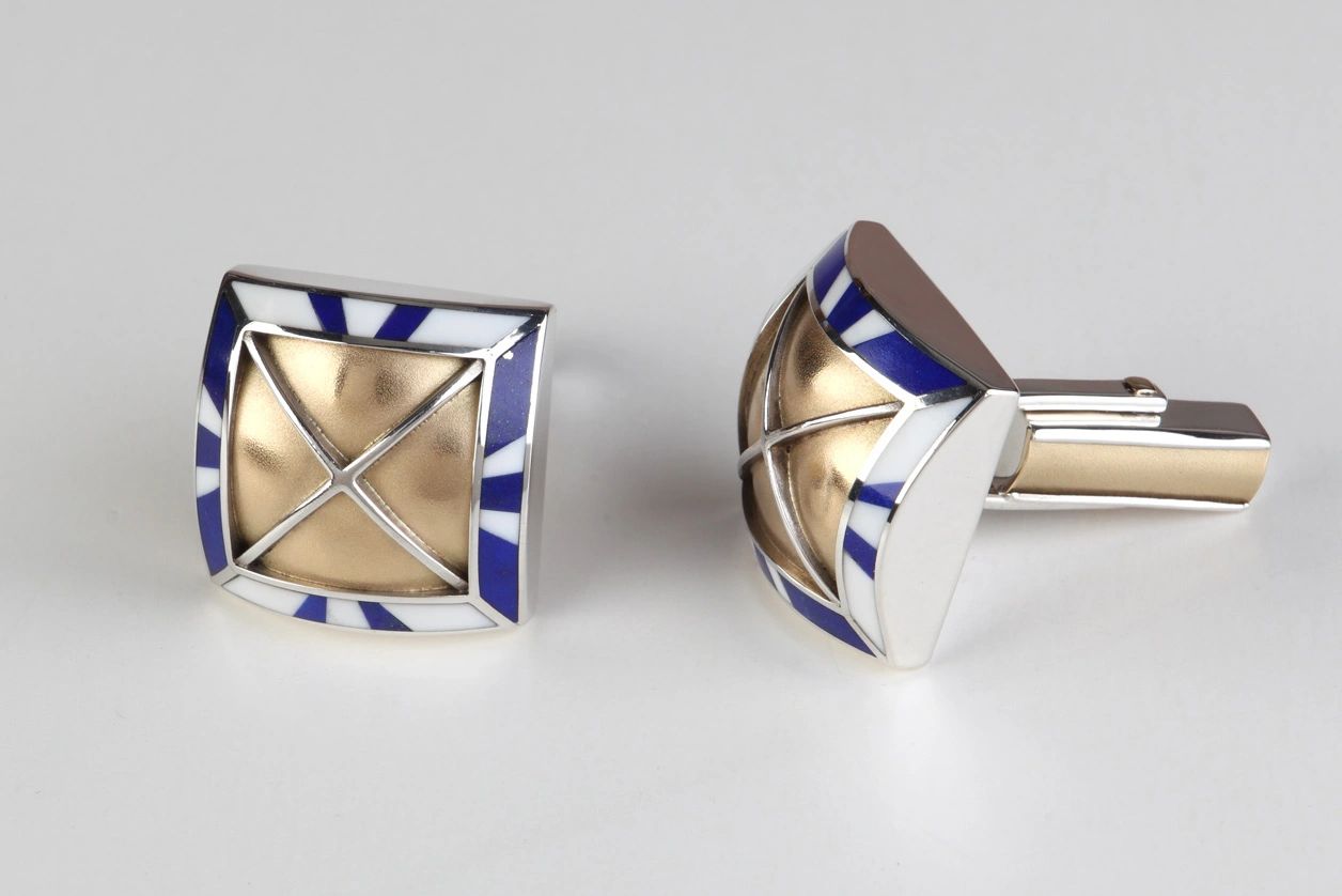 Square, Silver Cufflinks - Barcelona Silver