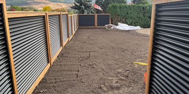 Fence construction in Vernon BC