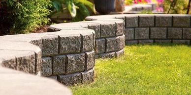 Retaining walls and planter beds in Vernon BC