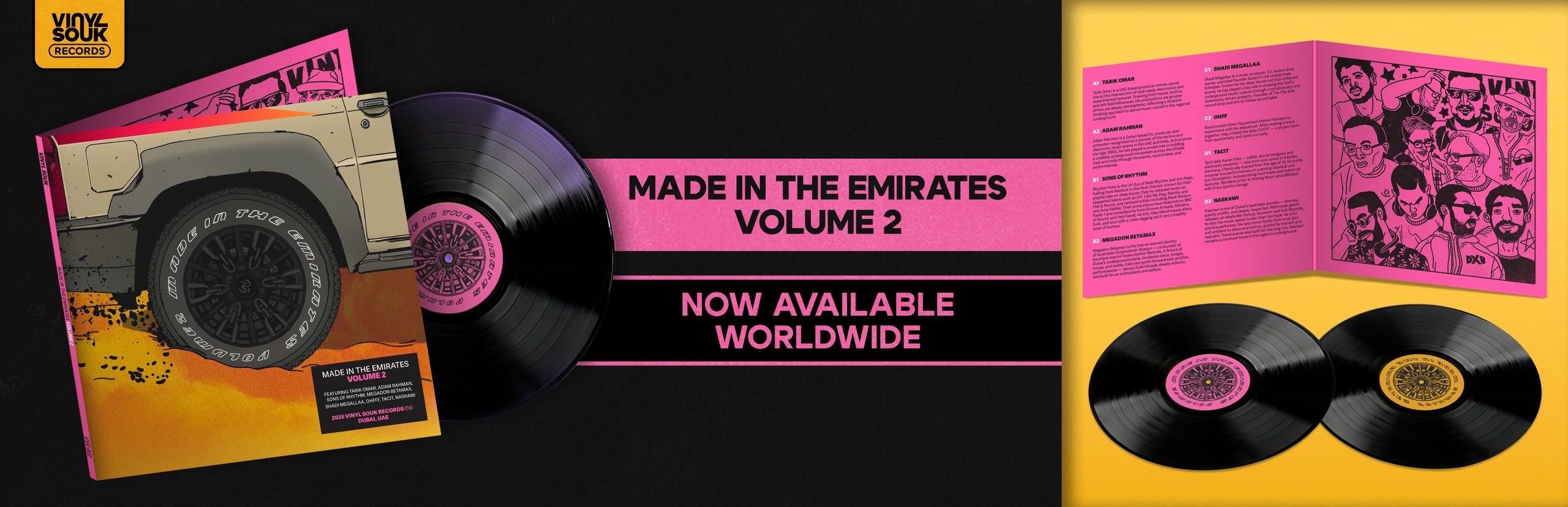 made in the emirates volume 2 VSR002 uae underground vinyl souk records dubai 