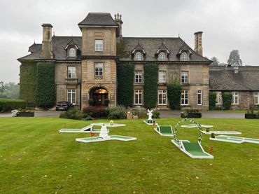 The Clouds don't stop Cloud 9 Mini Golf
#mini golf hire
#portable mini golf
# crazy golf hire


