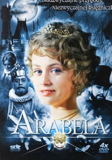 Cover of 'Arabella' DVD featuring a princess and mystical characters against a moonlit castle.