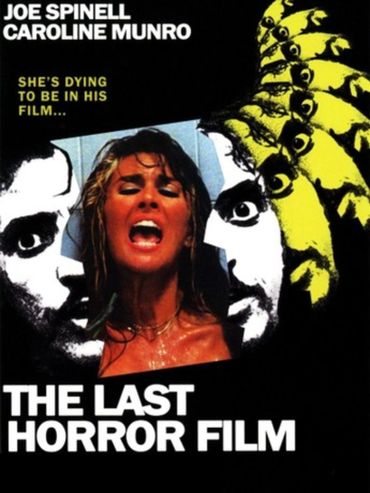 Movie poster for The Last Horror Film featuring terrified woman and intense faces.