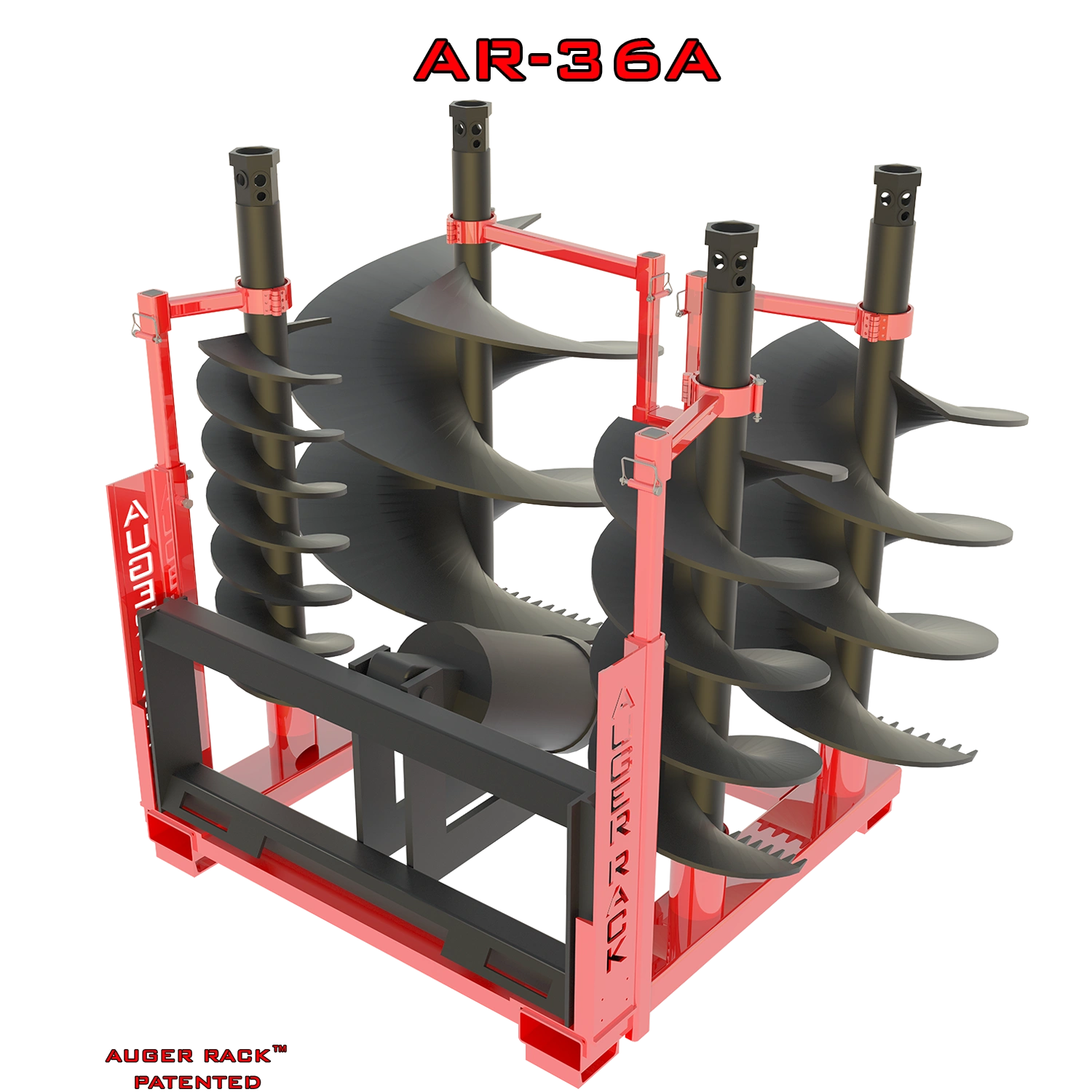 AR-36A Mobile Auger Rack for storage of 36" and smaller augers