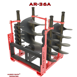 AR-36A Mobile Auger Rack for storage of 36" and smaller augers
