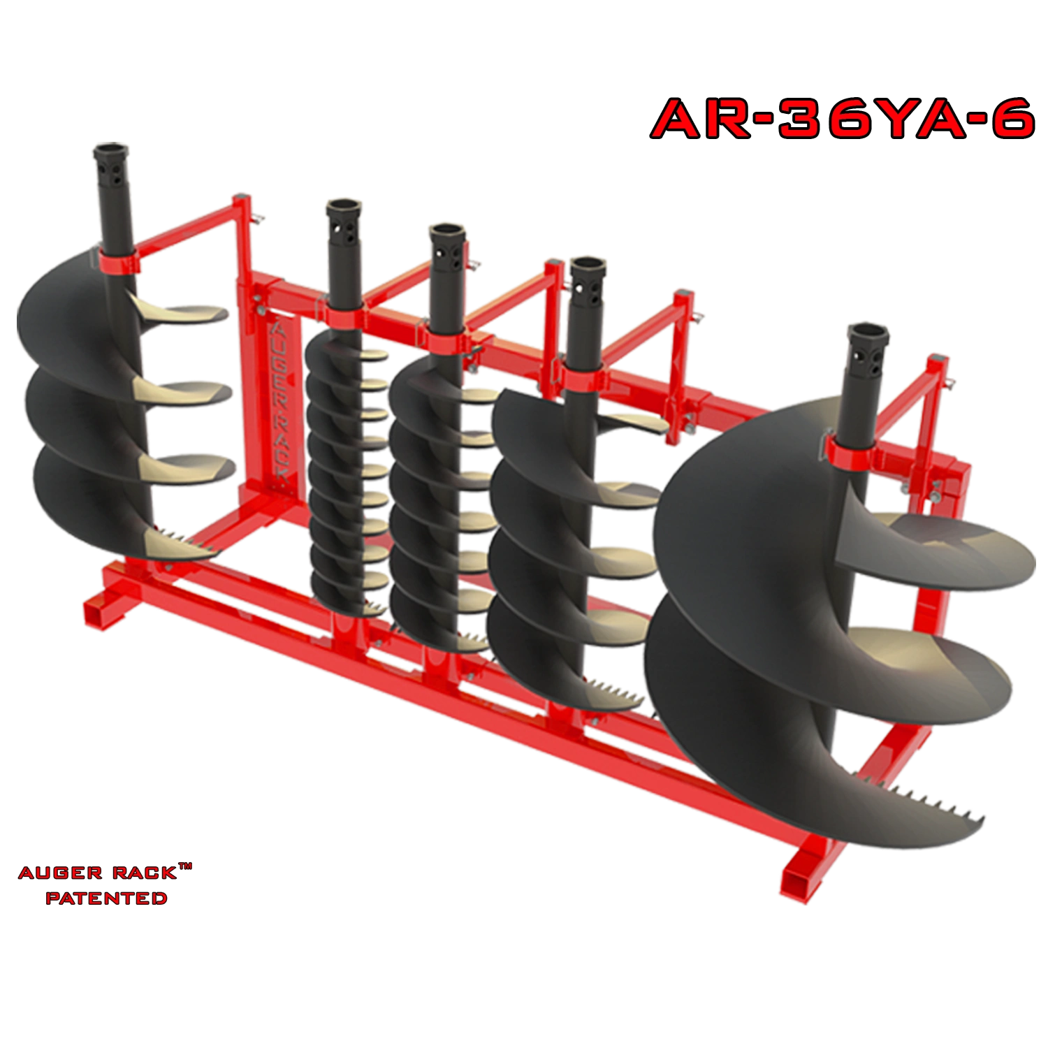 AR-36YA Mobile Auger Rack for storage of 36" and smaller augers