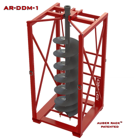 AR-DDM-1 Mobile Digger Derrick Auger Rack for storage of digger derrick augers