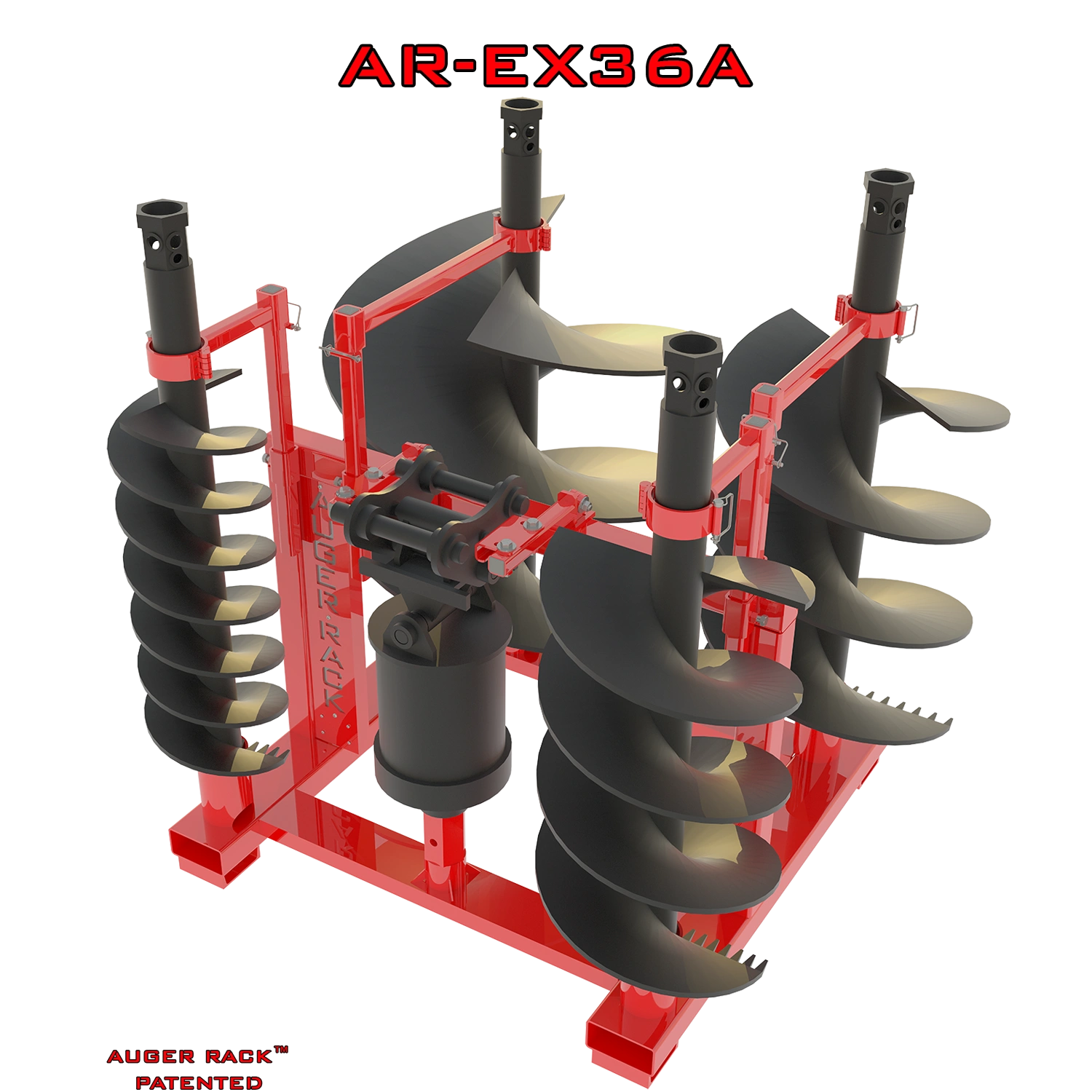 AR-EX36A Mobile Auger Rack for storage of 36" and smaller augers