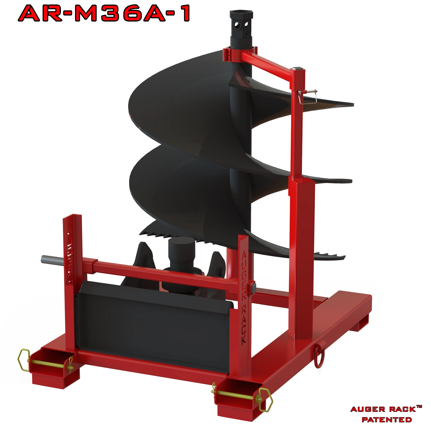 AR-M36A-1 Mini Mobile Auger rack for storage of one 36"or smaller auger