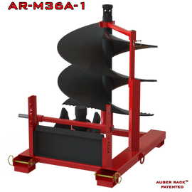 AR-M36A-1 Mini Mobile Auger rack for storage of one 36"or smaller auger