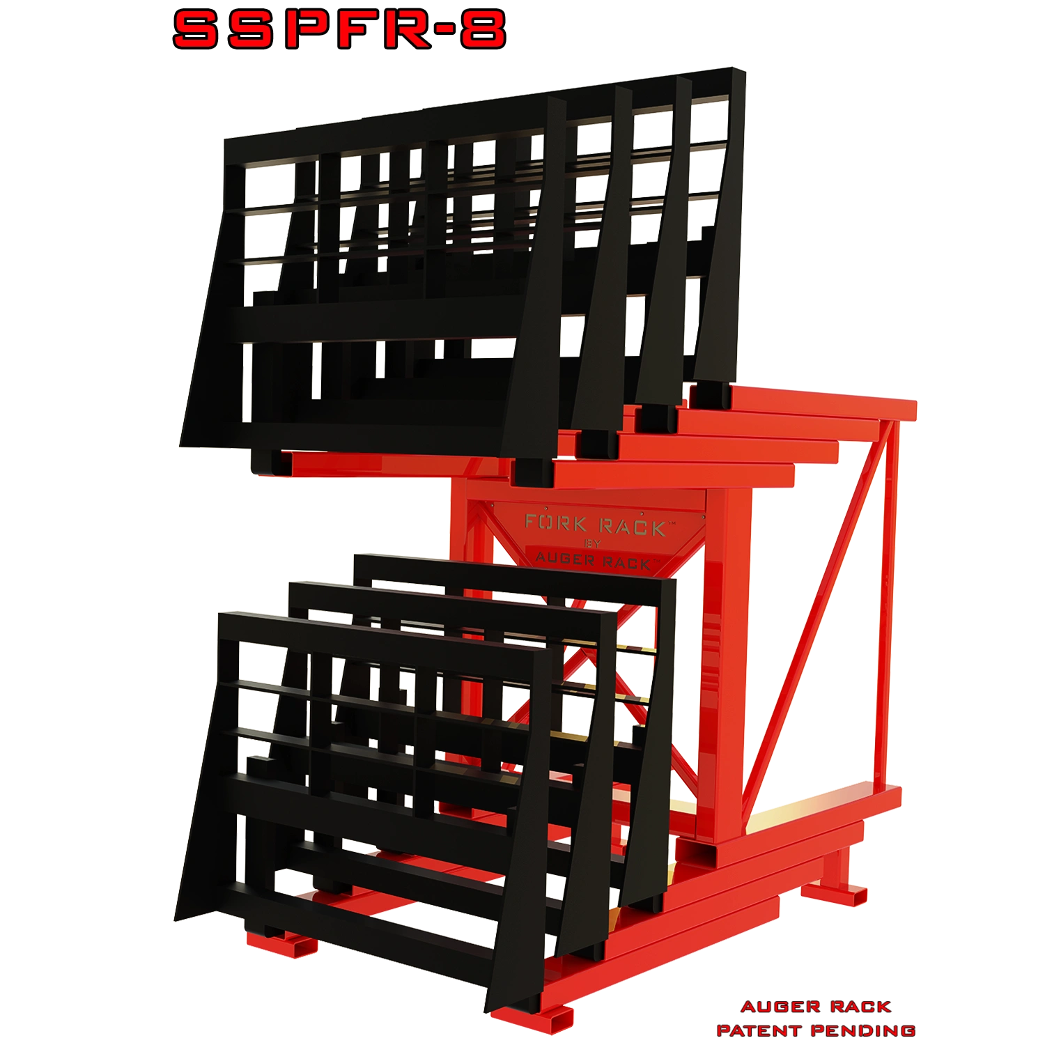 SSPFR-8 Skid Steer Pocket Fork Storage Rack