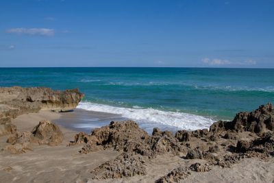 Stuart, Florida has miles of sandy beaches along the Atlantic Ocean as well as unique reefs along th