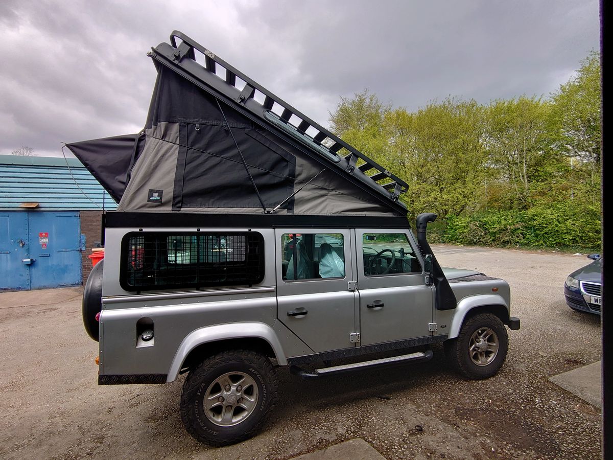 LAND ROVER DEFENDER 110 POP TOP ROOF TENT SUPPLY AND FIT