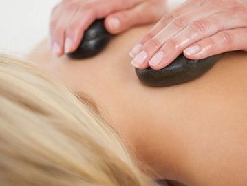 Hot stone treatment massage therapy