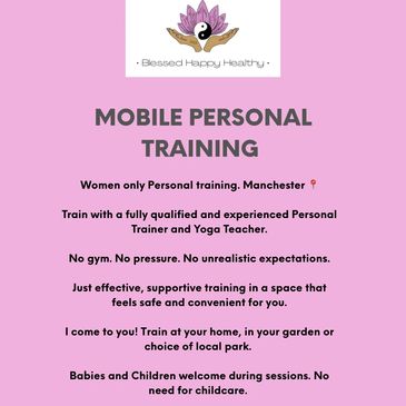 Mobile personal training for women in Manchester with a qualified trainer, no gym needed.