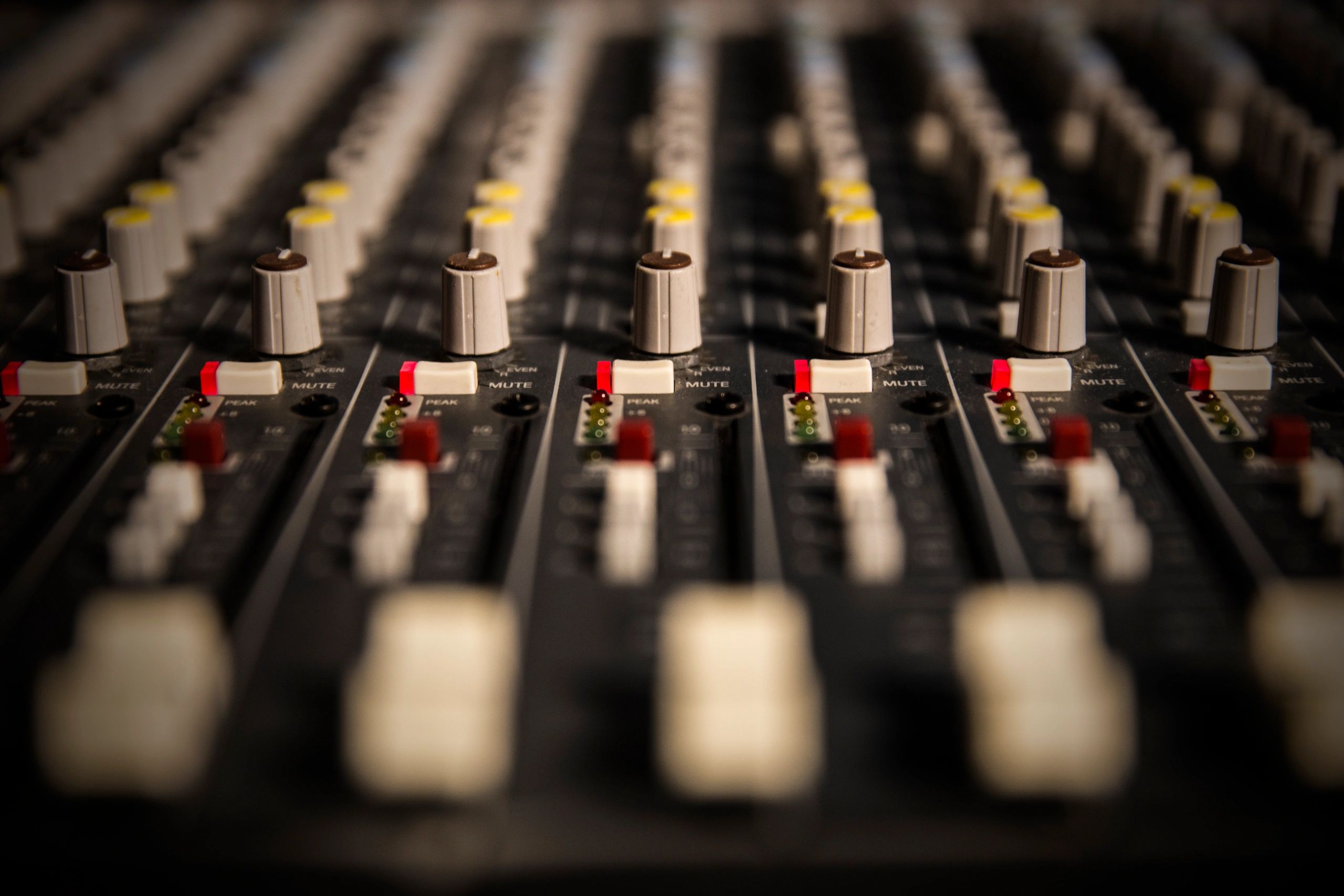 Recording studio interior for Mind2Mass Recording Studios